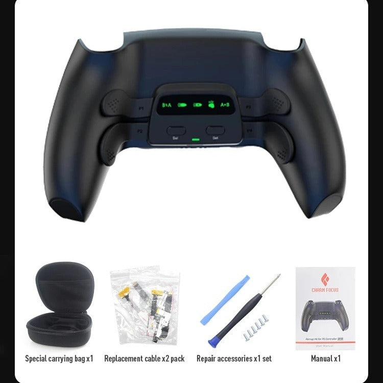 Suitable for PS5 Bluetooth gamepad Elite Four Back Key Programmable Custom Mapping Three Level Continuous Back Key