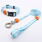 Printed Dog Leash Vest Large Dog Pet Leash Suit Cute Pet Collar Big Dog Leash Three Piece Set - PrimeDiscount