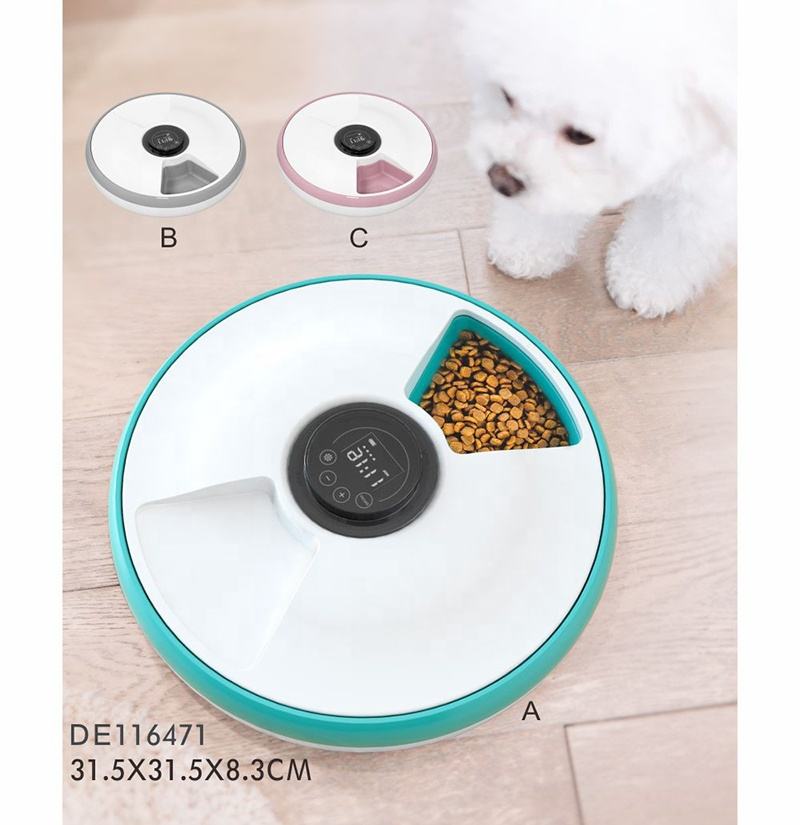 Gamelle électronique intelligente automatique à 6 plateaux pour chat et chien, distributeur automatique de nourriture pour animaux de compagnie avec minuterie