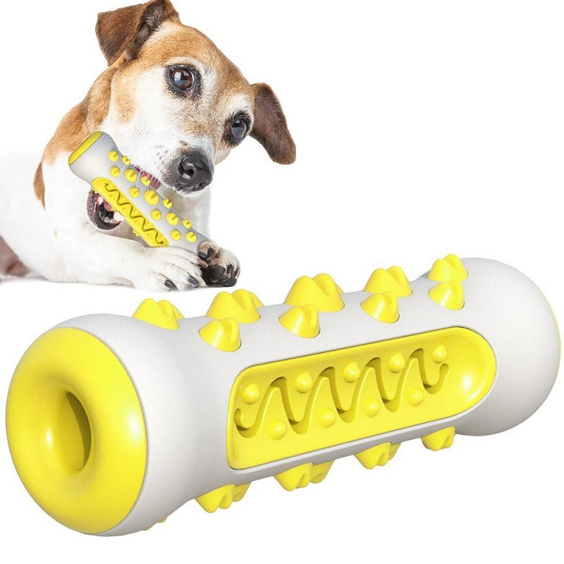 Jouets pour chiens molaires à grande morsure Brosse à dents pour chiens molaires pour petits, moyens et grands chiens Jouets pour chiens dorés