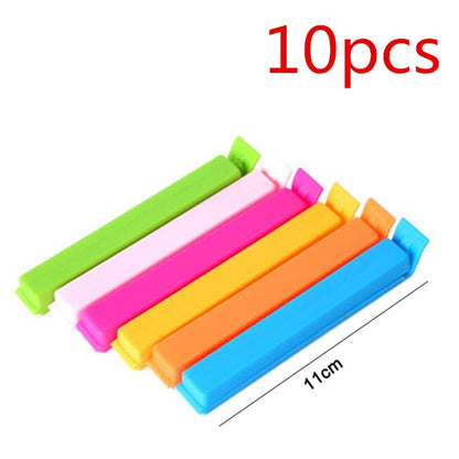 20/10Pcs Portable New Kitchen Storage Food Snack Seal Sealing Bag Clips Sealer Clamp Plastic Tool Kitchen Accessories Wholesale