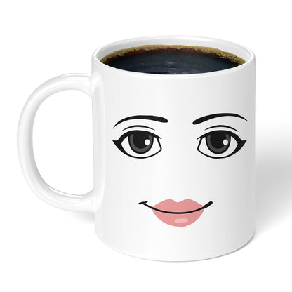 Roblox Frau Gesichtsausdruck Becher kreative Jungen Keramik Frühstück Kaffee Milch Tasse