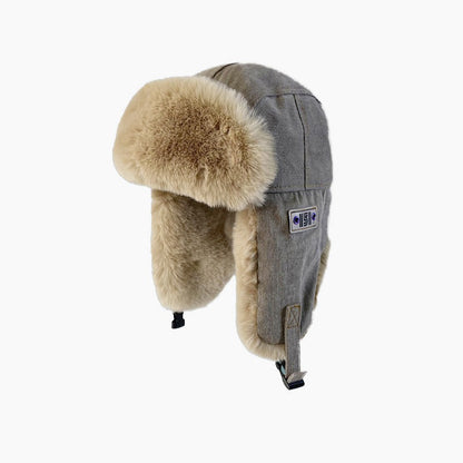 Chapeau Lei Feng pour hommes et femmes, chapeau d'hiver en peluche épaisse pour protection des oreilles