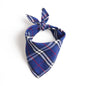 Pet triangle scarf, neck tie, saliva towel, dog scarf, double-layer Scottish British style - PrimeDiscount