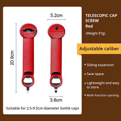 Edelstahl Arbeitssparende Schraubverschlussöffner Dosenöffner Flaschenöffner Glasdosenöffner Schraubverschluss