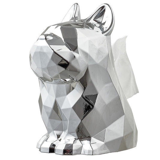 Stylish Geometric Dog Tissue Box for Modern Living Rooms – Functional & Decorative