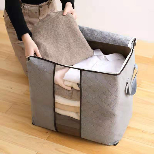 Nouveau grand sac de rangement coloré en coton et charbon de bambou pour courtepointe, sac de rangement pour courtepointe colorée, sac de rangement pour vêtements, sac de finition 