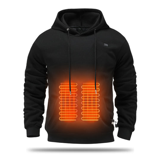 Hooded heating sweatshirt men's USB heating sweatshirt warm outdoor electric heating