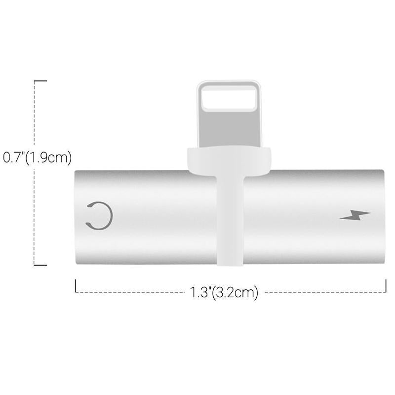 XO Headphone Lightnig Audio Charger Adapter 2 in 1 For iPhone 7/ 7 Plus Compatible iOS 10.33&iOS11 For iPhone X 8 / 8plus - PrimeDiscount