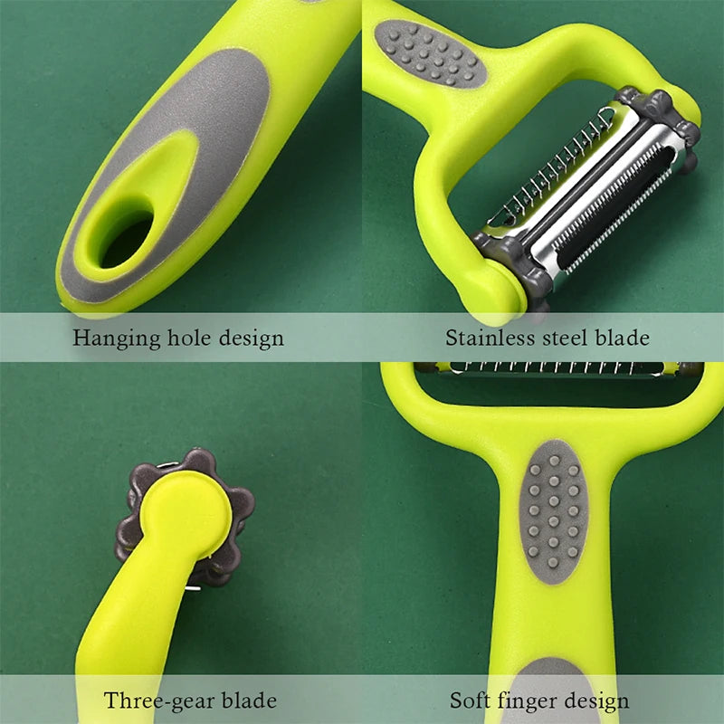 3 In 1 Rotary Peeler Fruit Vegetables Cabbage Graters Salad Carrot Potato Slicer Kitchen Multifunction Grater Julienne Peeler