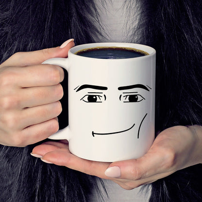 Roblox Frau Gesichtsausdruck Becher kreative Jungen Keramik Frühstück Kaffee Milch Tasse