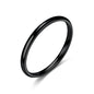 Ing Style Light Luxury Design Sense 2mm Titanium Steel Fine Ring Female Niche Vegetarian Circle Light Surface Couple Ring