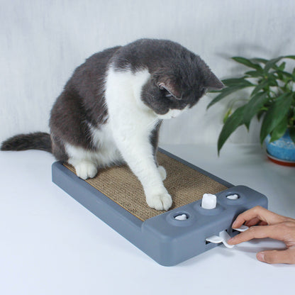 Planche à gratter pour chat Jouet pour chat Fonction papier ondulé pour soulager l'ennui Fournitures pour animaux de compagnie Planche à griffes pour chat Tapis roulant pour chat 