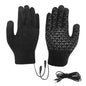 Gants chauffants électriques épais Gants chauffants électriques tricotés USB