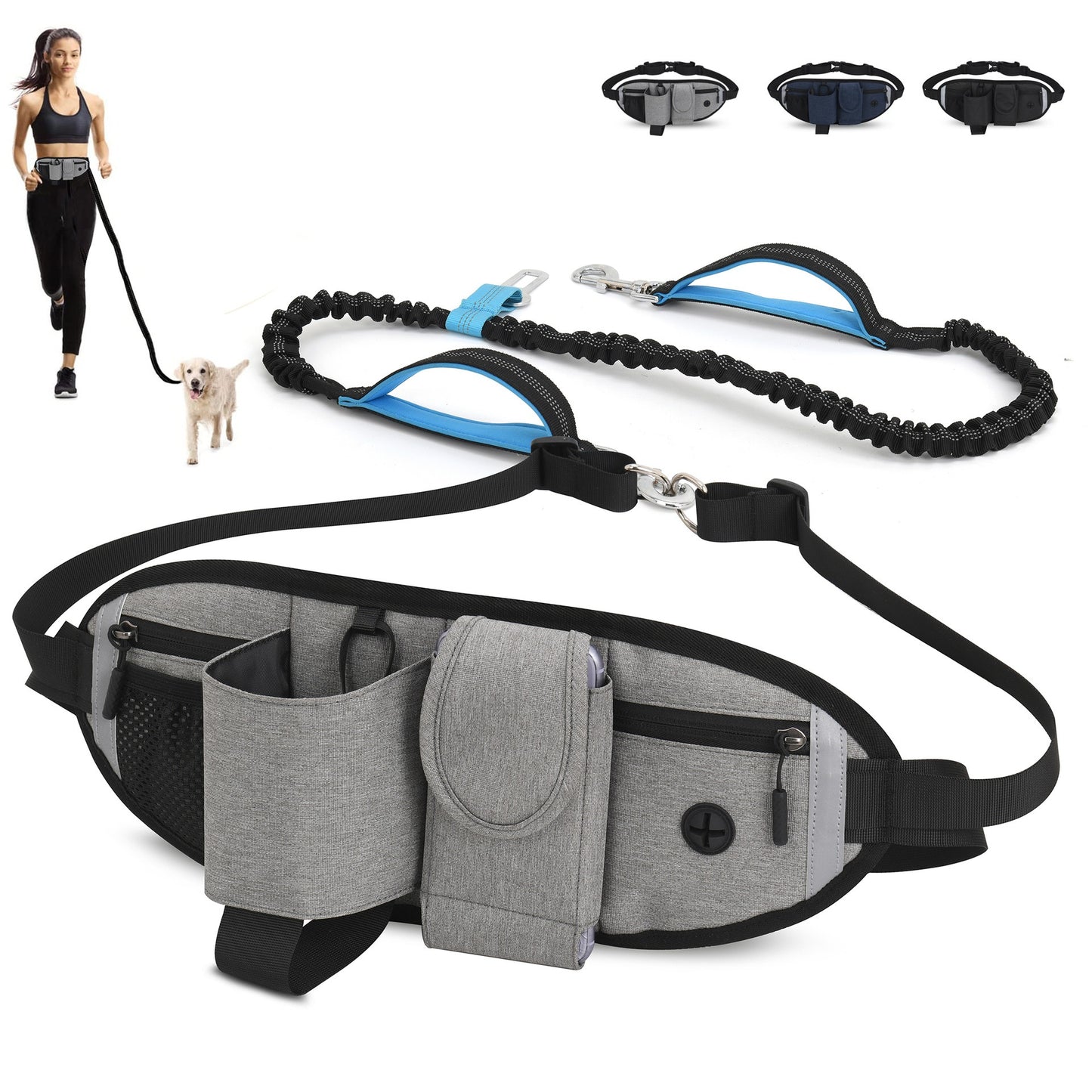 Hands-Free Pet Waist Bag - Stay Active with Your Pet in Style!