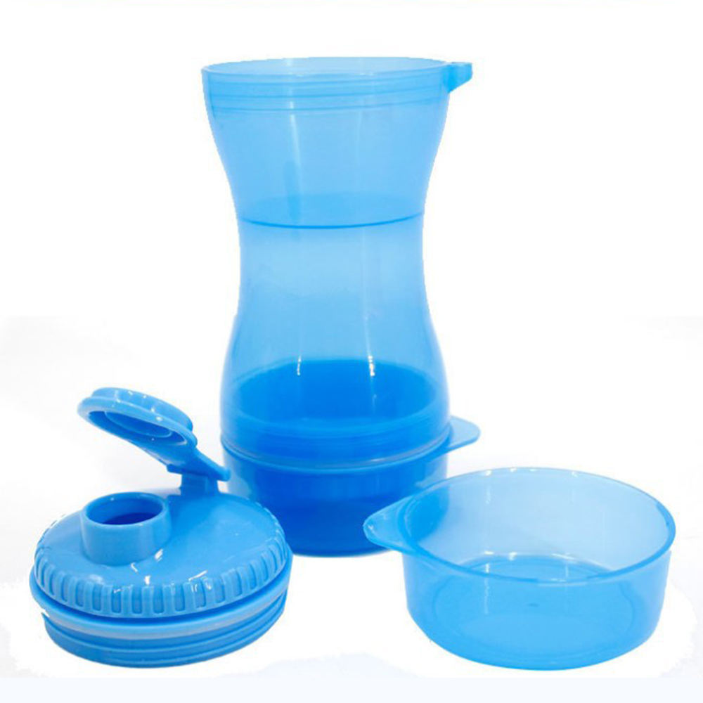 Bouteille d'eau portable pour animaux de compagnie, bouteille d'eau de voyage en plein air, tasse de nourriture, tasse à double usage, bouteille à boire, fournitures pour chats et chiens