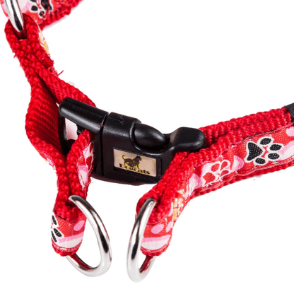 New Dog Paw Print Nylon Leash Collar (With Leash) Set Of Pet Supplies - PrimeDiscount