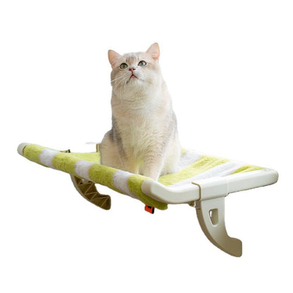 Hamac pour chat Mewoofun - Réglage en une étape de la fente de serrage coulissante - Hamac pour fenêtre pour chat avec housses amovibles - 15 kg - Accessoires pour animaux de compagnie