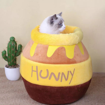 Honey Jar Pet Cat Kennel Kennel Winter Warm Pet Supplies