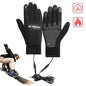 USB Heated Gloves Waterproof Touchscreen Winter Snowboard Gloves Hand Warmer Outdoor Fishing Skiing Motorcycle Bicycle Glove