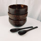 Old Coconut Shell Bowl Breakfast Oatmeal Bowl Coconut Shell Tableware Sugar Water Light Food Container Fruit Shake Salad Bowl