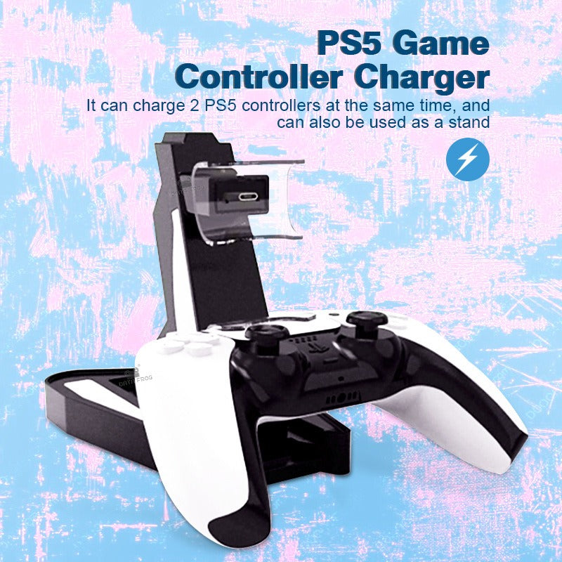 Suitable for PS5 controller base charger P5 game controller charger PS5 controller bracket charger PS5 controller accessories